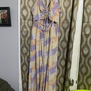 Floral Patchwork Maxi jumpsuit